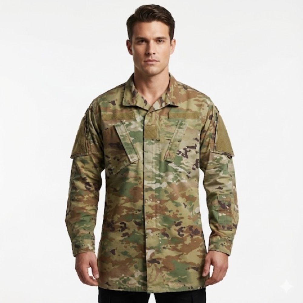 US Army Tactical Jacket Insect Repellent OCP Camo Medium Long